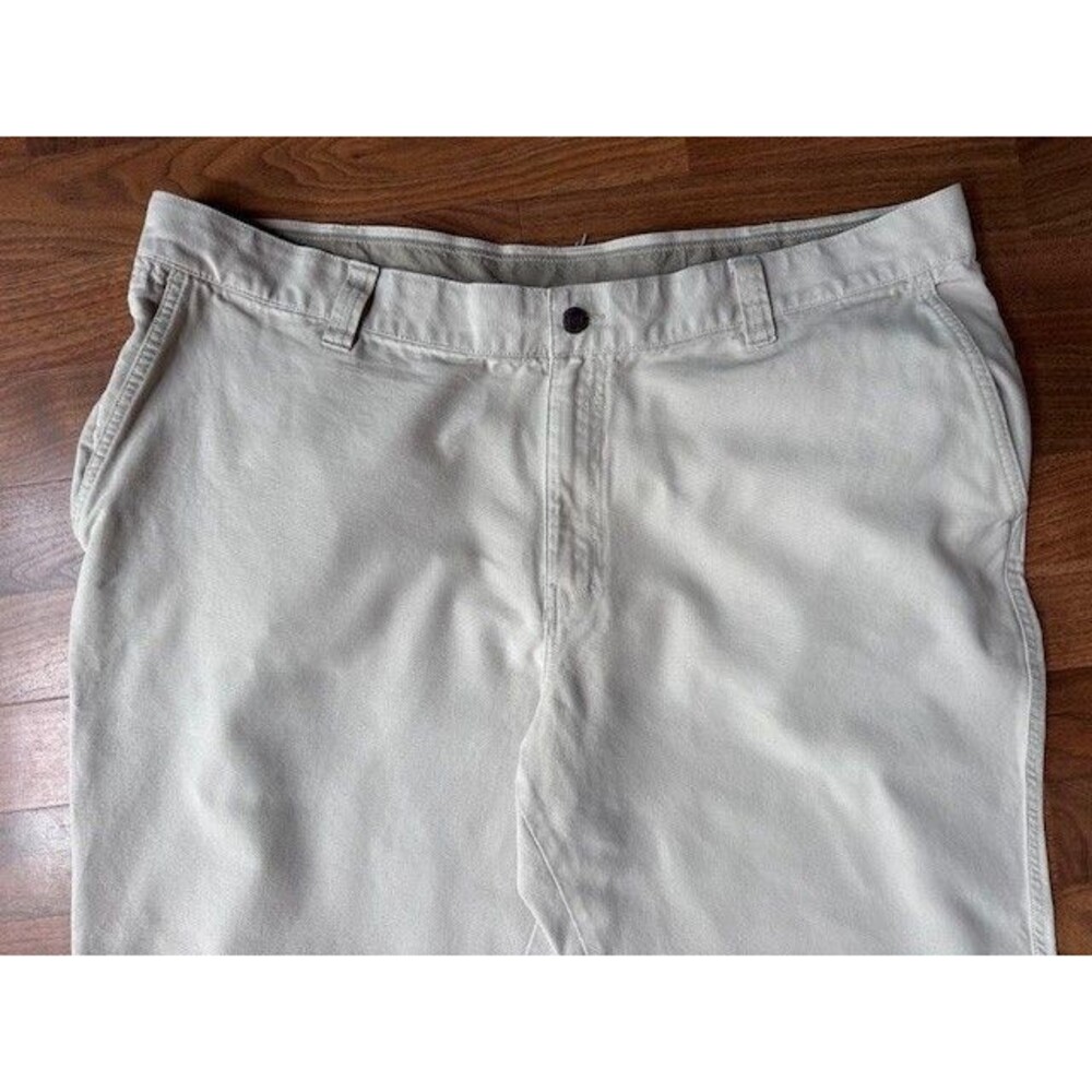 Columbia Mens 6 Pocket Pants Chino Canvas 44 X 34 Tan Outdoor Hiking - Picture 2 of 9